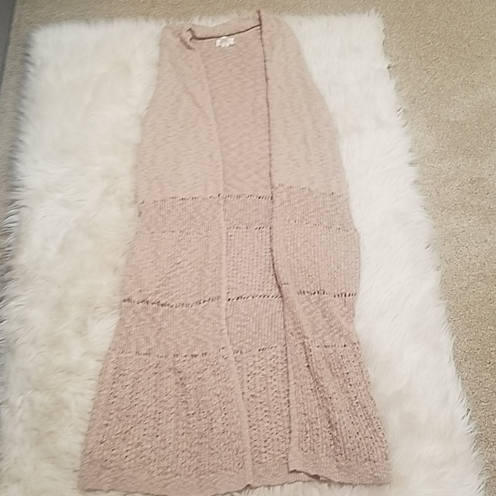 Sleeveless Caslon Duster Cardi